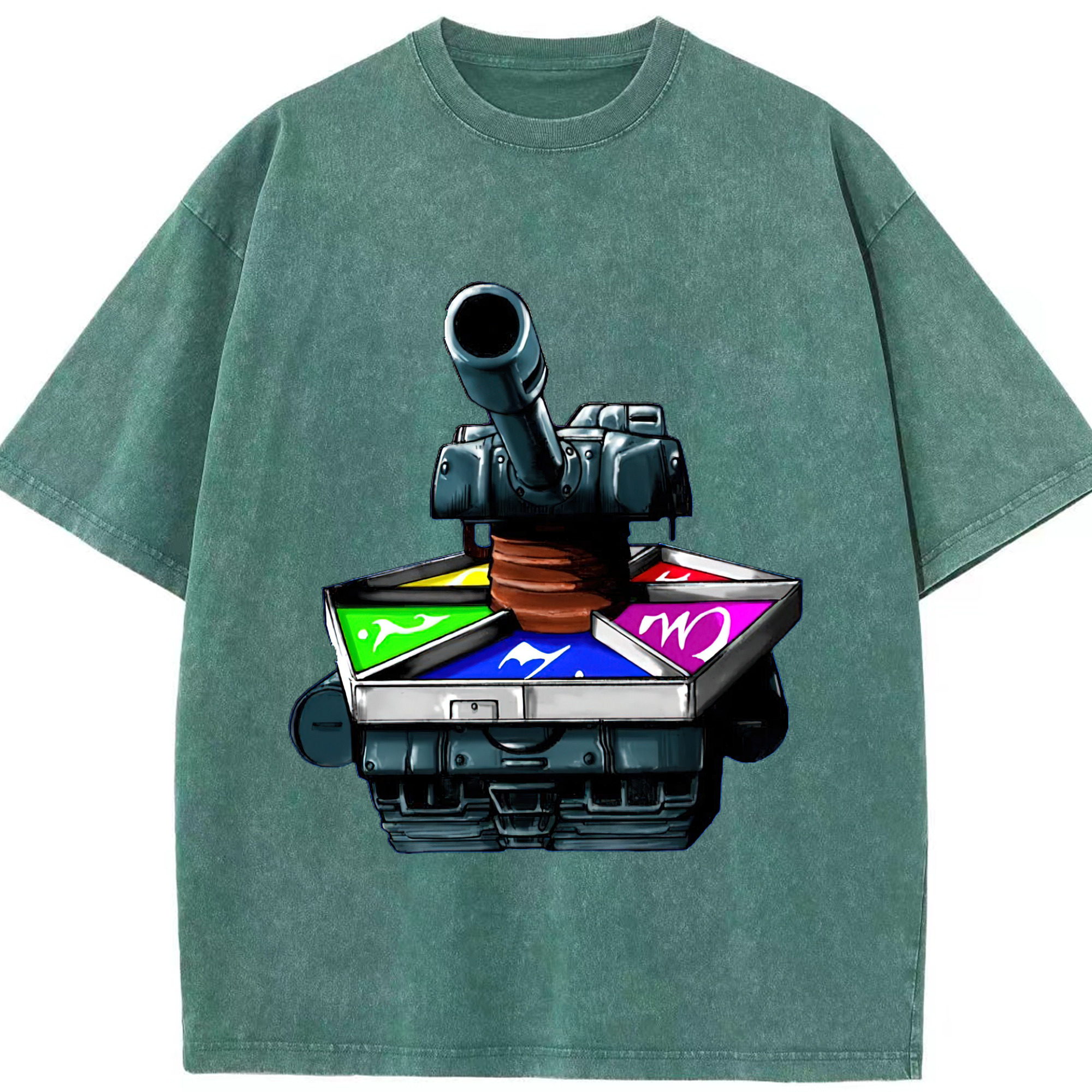 （画像用） 遊☆戯☆王 Yu-Gi-Oh! 綿100% ヴィンテージ風 半袖Tシャツ（フロントプリント）